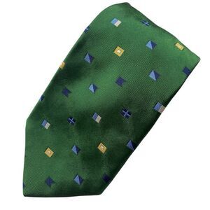 Brooks Brothers Makers Tie Men's Necktie Silk Nautical Signal Flags Green